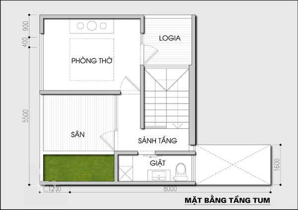 KTS tư vấn xây nhà tầng trên mảnh đất méo và đuôi chuột - Ảnh 6.