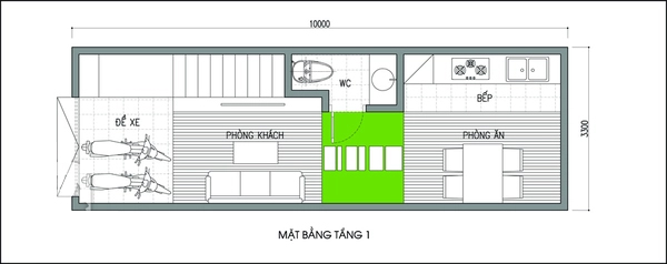 Tư vấn thiết kế và bố trí nội thất nhà ống 33m² có giếng trời và nhiều cây xanh - Ảnh 1.