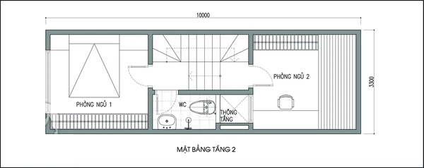 Tư vấn thiết kế và bố trí nội thất nhà ống 33m² có giếng trời và nhiều cây xanh - Ảnh 2.