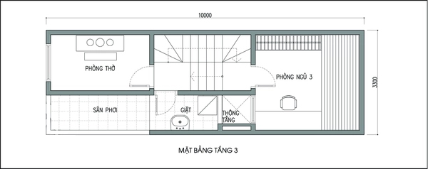 Tư vấn thiết kế và bố trí nội thất nhà ống 33m² có giếng trời và nhiều cây xanh - Ảnh 3.