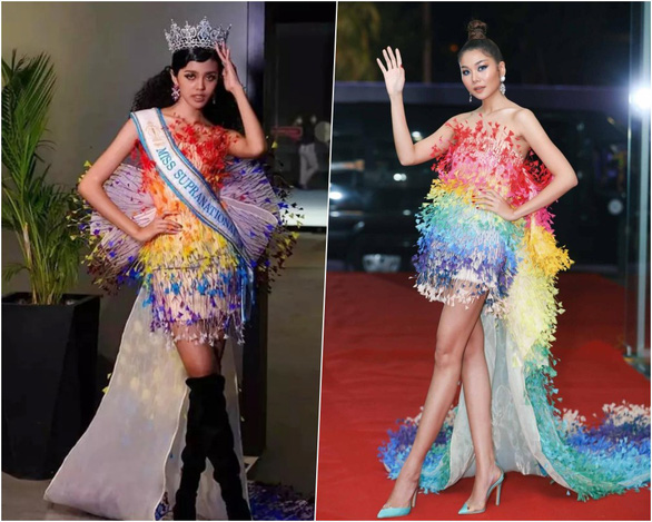 Miss Campuchia xin lỗi fan Việt vì mặc váy pha-ke của NTK Việt - Ảnh 6.