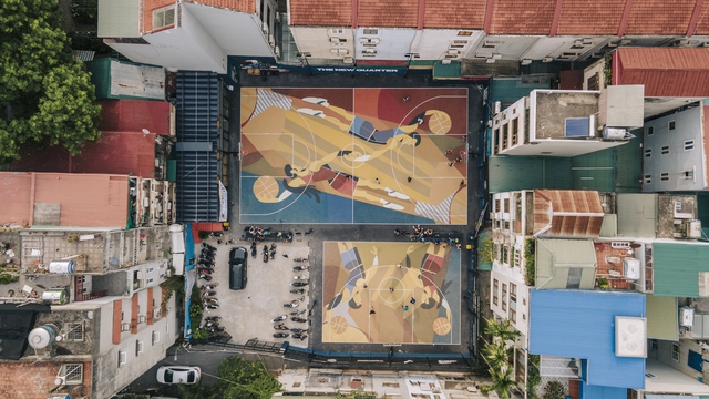 Khám phá sân bóng rổ đẹp nhất Hà Nội - “khu phố mới” hút giới trẻ - Ảnh 2.