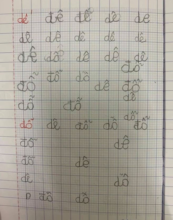 Nhức c&aacute;i đầu với m&agrave;n khoe chữ của con chuẩn bị v&agrave;o lớp 1 - Ảnh 5.