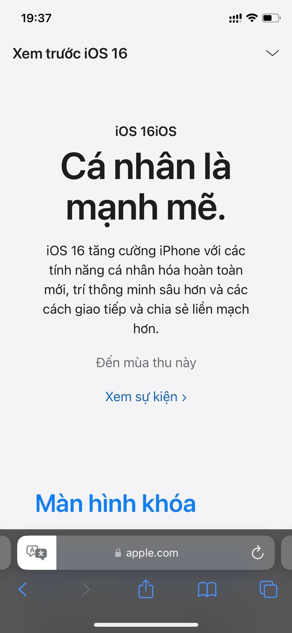 iOS 16 có gì mới: Cá nhân hóa sâu hơn, đã có danh sách máy cập nhật