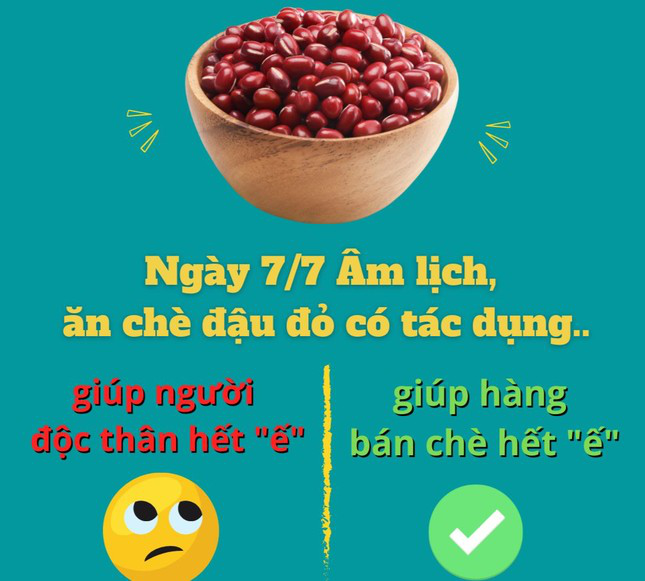 Bạn trẻ hào hứng ăn đậu đỏ ngày Thất tịch để thoát ế - Ảnh 2.