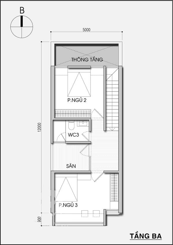 Thiết kế nh&agrave; ống một mặt tiền hiện đại v&agrave; đủ s&aacute;ng - Ảnh 3.