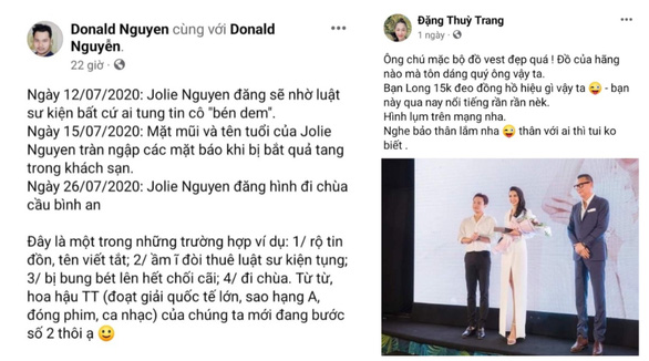 Hoa hậu Thùy Tiên nêu 2 Facebooker đăng ảnh, ám chỉ liên quan đường dây bán dâm - Ảnh 3.