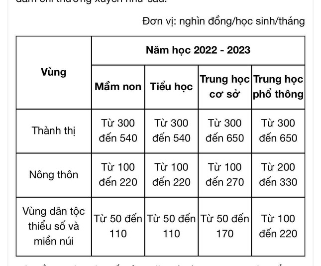 Thêm một địa phương không thu học phí trẻ mầm non và học sinh phổ thông - Ảnh 2.