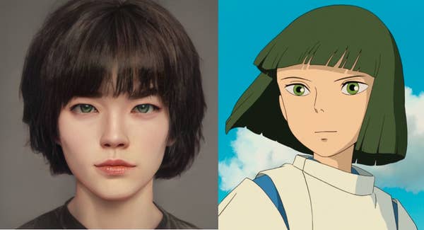 When the Ghibli cartoon character turned into a real person: Didn't recognize the Soul Land couple!  - Photo 2.
