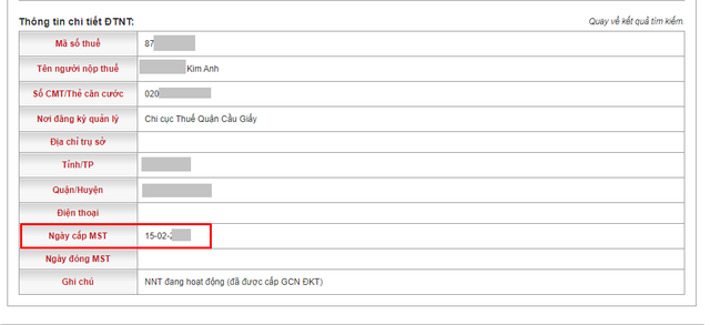 Quên mất mã số thuế và ngày cấp, làm thế nào để tra cứu?  - Ảnh 3.