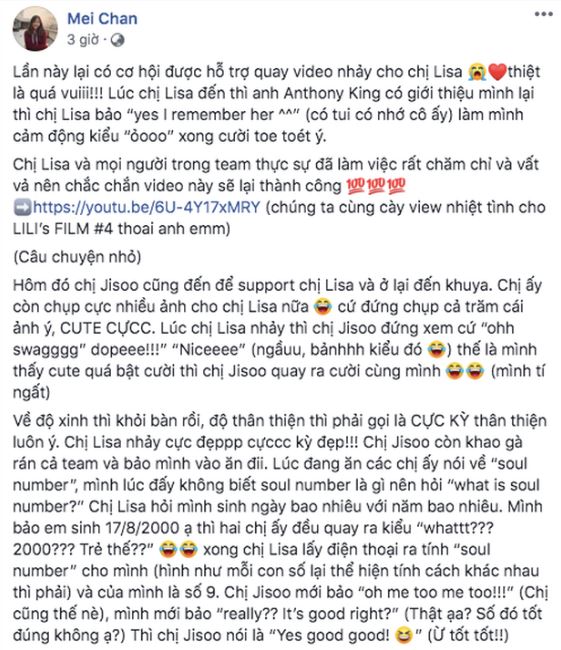 Fan Việt may mắn nhất: 3 lần làm việc với Lisa, được cả Jisoo mua gà rán! - Ảnh 4.