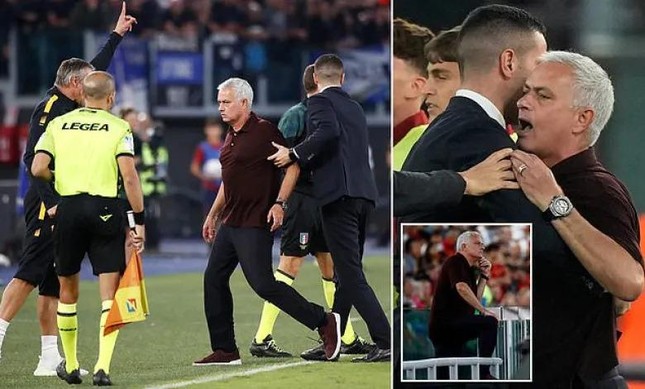 Bị truất quyền chỉ đạo, Mourinho mỉa mai trọng tài - Ảnh 1.