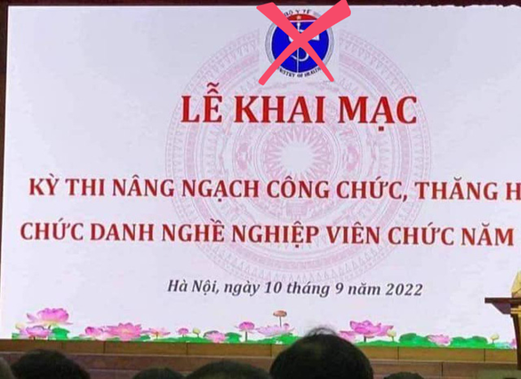 Sẽ xử lý người để logo Bộ Y tế biến thành rắn ngậm phong bì - Ảnh 1.