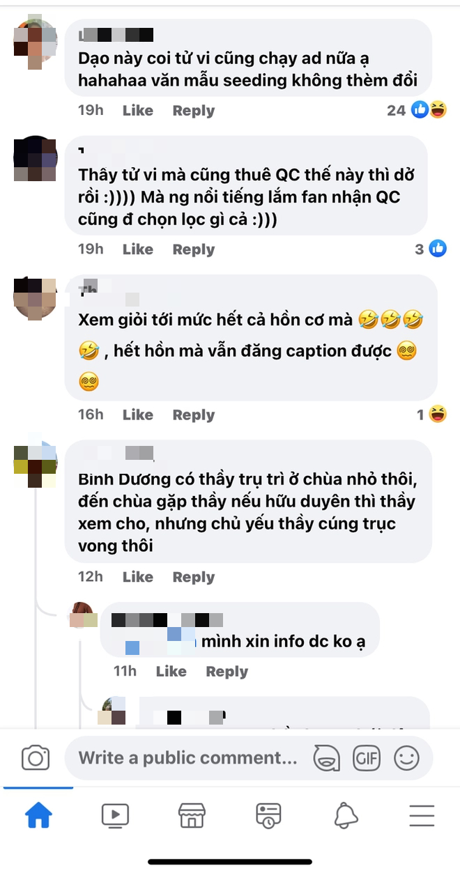 Cư dân mạng nổi đóa khi nghệ sĩ quảng cáo cả nơi xem bói - Ảnh 8.