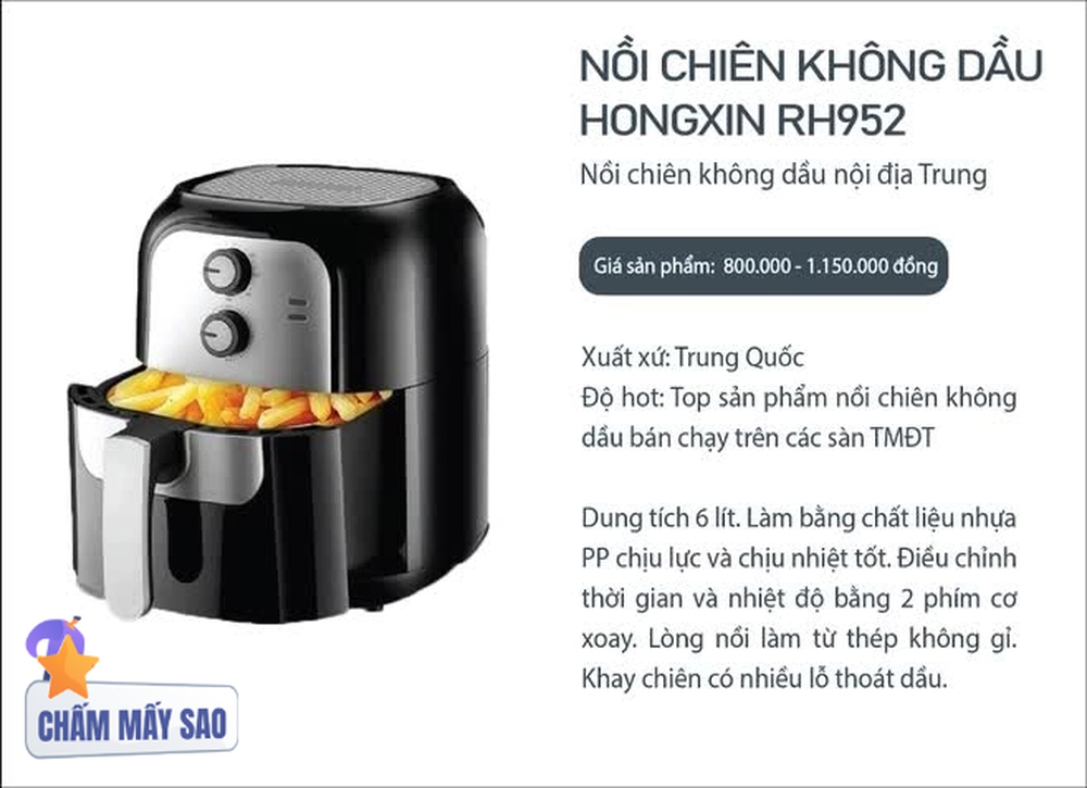  3 nồi chiên không dầu nội địa Trung Quốc: Giá chỉ trên dưới 1 triệu, hiệu quả thế nào? - Ảnh 5.