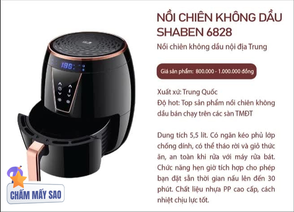  3 nồi chiên không dầu nội địa Trung Quốc: Giá chỉ trên dưới 1 triệu, hiệu quả thế nào? - Ảnh 8.