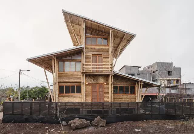 Ngôi nhà 3 tầng được làm từ tre và thân cây mía, mát vào mùa hè, ấm vào mùa đông - Ảnh 1.