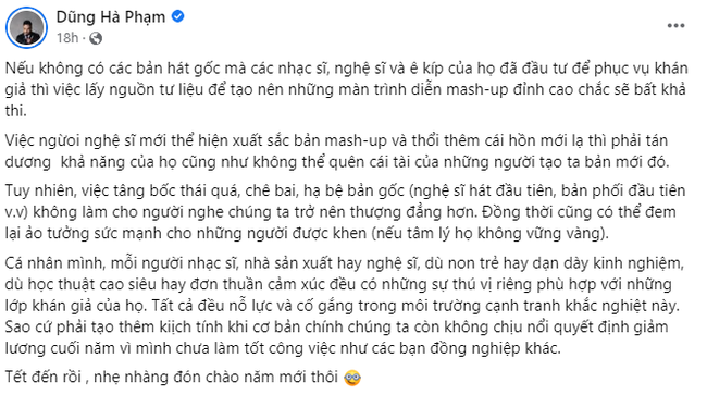 1 nghệ sĩ l&ecirc;n tiếng về việc t&acirc;ng bốc th&aacute;i qu&aacute; những m&agrave;n mash-up: C&oacute; thể đem lại ảo tưởng sức mạnh cho những người được khen - Ảnh 1.
