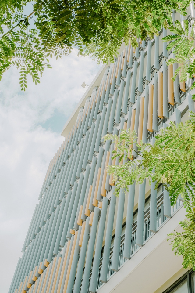 Xuất hiện trong bộ ảnh màu xanh pastel đẹp như mơ, một ngôi trường rất quen bỗng trở nên cực lạ! - Ảnh 8.