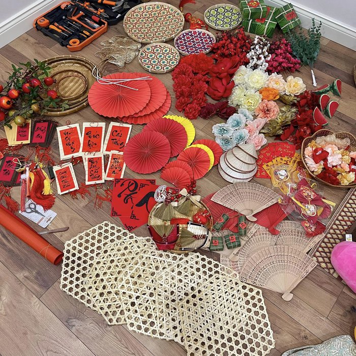 Chi 1,5 triệu mua đồ trang trí Tết để có ngôi nhà rực rỡ sắc xuân