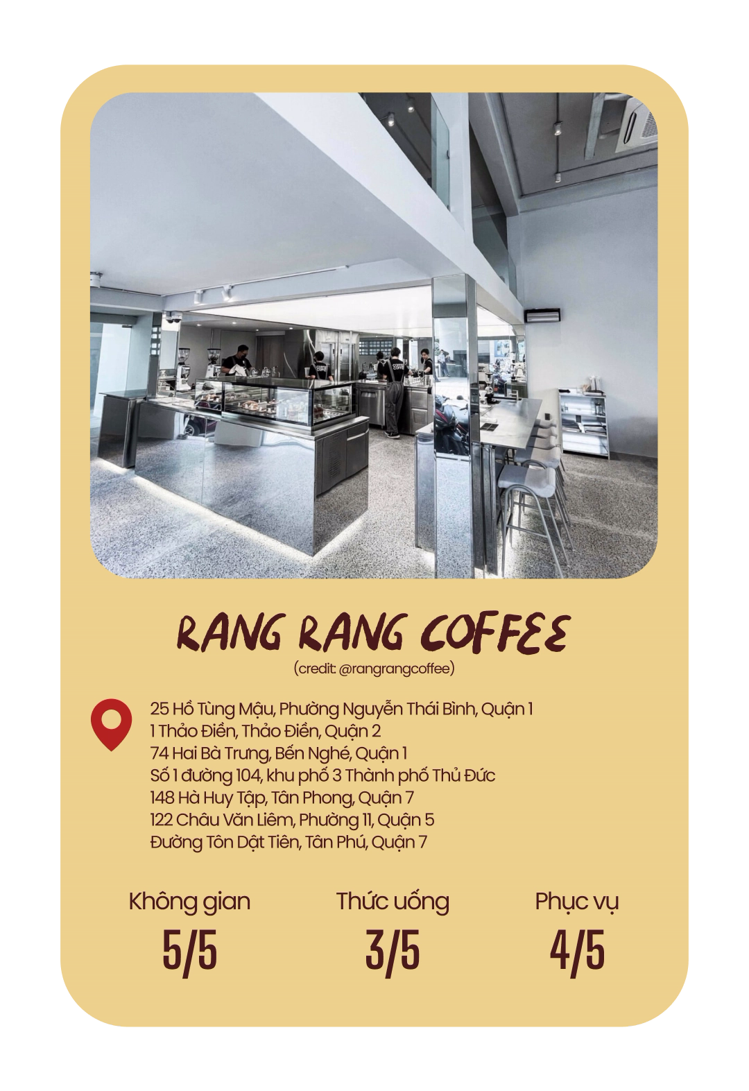 Tuyển chọn những "quán uống" nổi bật nhất năm 2022 Sáng thong thả cà