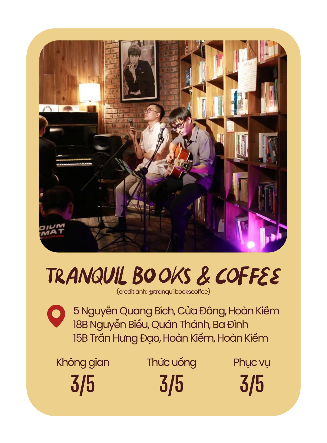 Tuyển chọn những "quán uống" nổi bật nhất năm 2022 Sáng thong thả cà