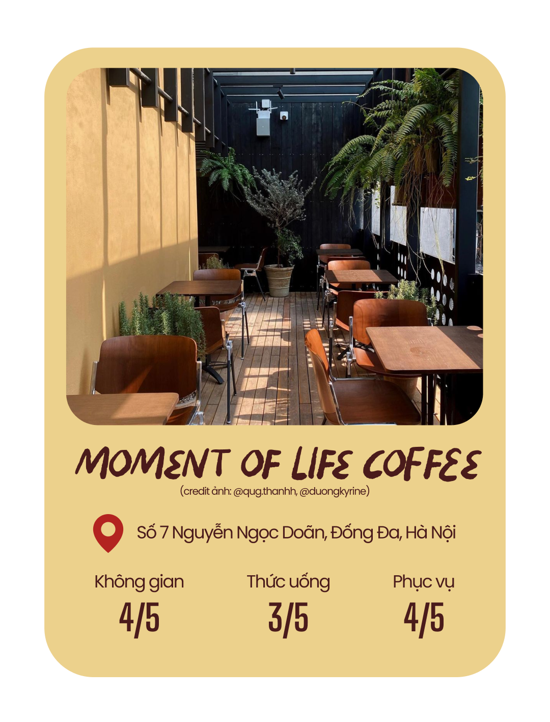 Tuyển chọn những "quán uống" nổi bật nhất năm 2022 Sáng thong thả cà