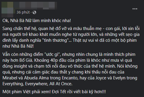 Khán giả review nóng Nhà Bà Nữ của Trấn Thành: Hay và tiết chế hơn hẳn Bố Già, niềm tin vào phim Việt đã trở lại rồi! - Ảnh 2.