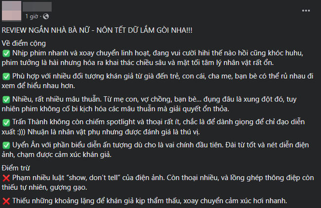 Khán giả review nóng Nhà Bà Nữ của Trấn Thành: Hay và tiết chế hơn hẳn Bố Già, niềm tin vào phim Việt đã trở lại rồi! - Ảnh 11.