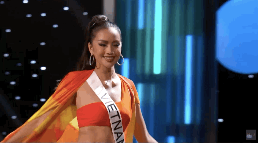Ngọc Châu hô vang Việt Nam, diện bikini khoe body nóng bỏng trong Bán kết Miss Universe 2022 - Ảnh 7.