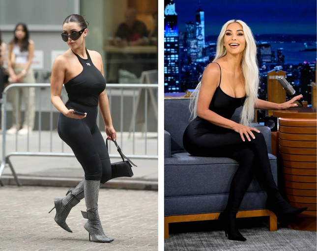 Vợ mới của Kanye West giống Kim Kardashian - Ảnh 1.