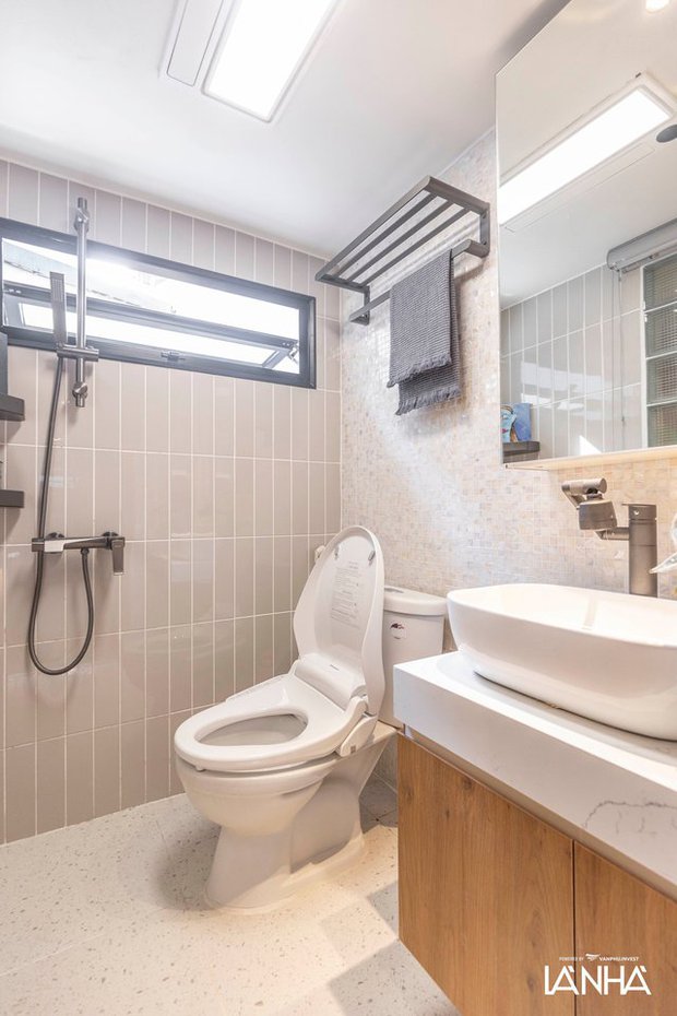 Chi 300 triệu lột x&aacute;c căn hộ 46m2 ở khu tập thể: Kh&ocirc;ng gian biến ho&aacute; xịn x&ograve; sẵn s&agrave;ng rước vợ về dinh - Ảnh 11.