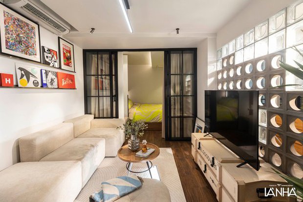 Chi 300 triệu lột x&aacute;c căn hộ 46m2 ở khu tập thể: Kh&ocirc;ng gian biến ho&aacute; xịn x&ograve; sẵn s&agrave;ng rước vợ về dinh - Ảnh 8.