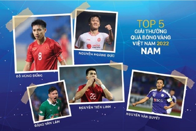 Công bố tốp 5 Quả bóng vàng Việt Nam 2022: Quang Hải vắng mặt - Ảnh 2.