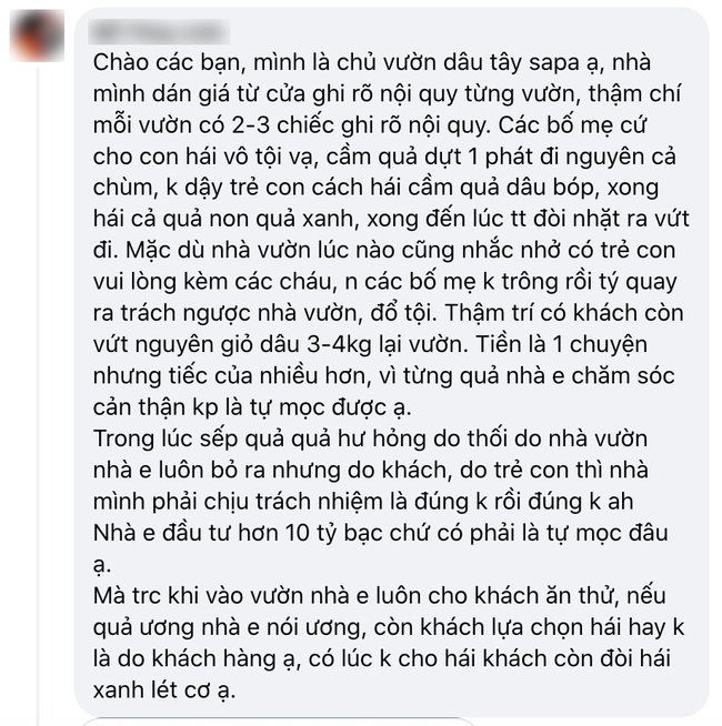 Đầu năm bóc phốt vườn dâu tại Sa Pa nhưng nữ du khách lại bị cộng đồng mạng phản đối vì quá vô lý - Ảnh 3.