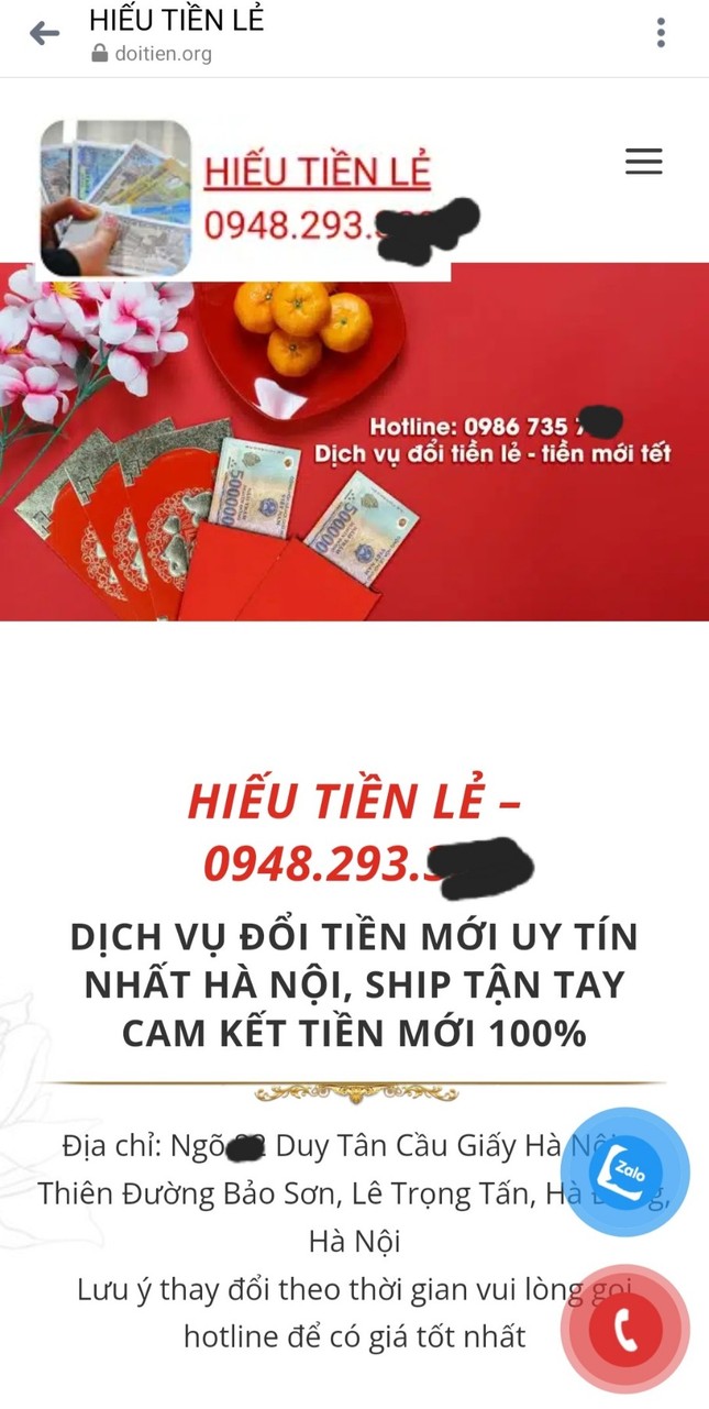 Dịch vụ đổi tiền hốt bạc dịp Tết - Ảnh 5.