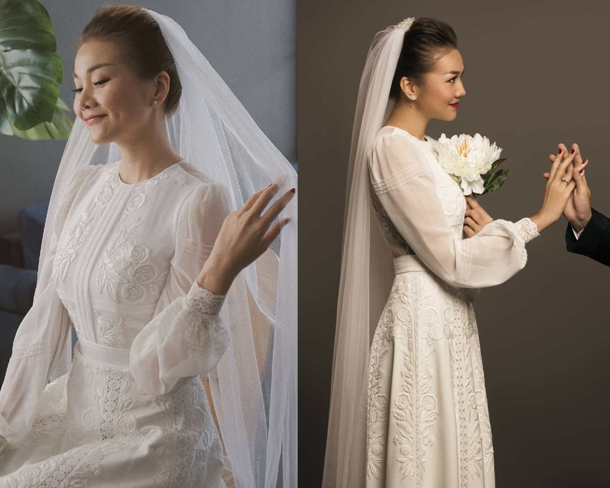 Những lần Thanh Hằng mặc váy cưới đẹp lộng lẫy, càng ngắm càng mong ngày chị đẹp thành cô dâu xịn - Ảnh 7.