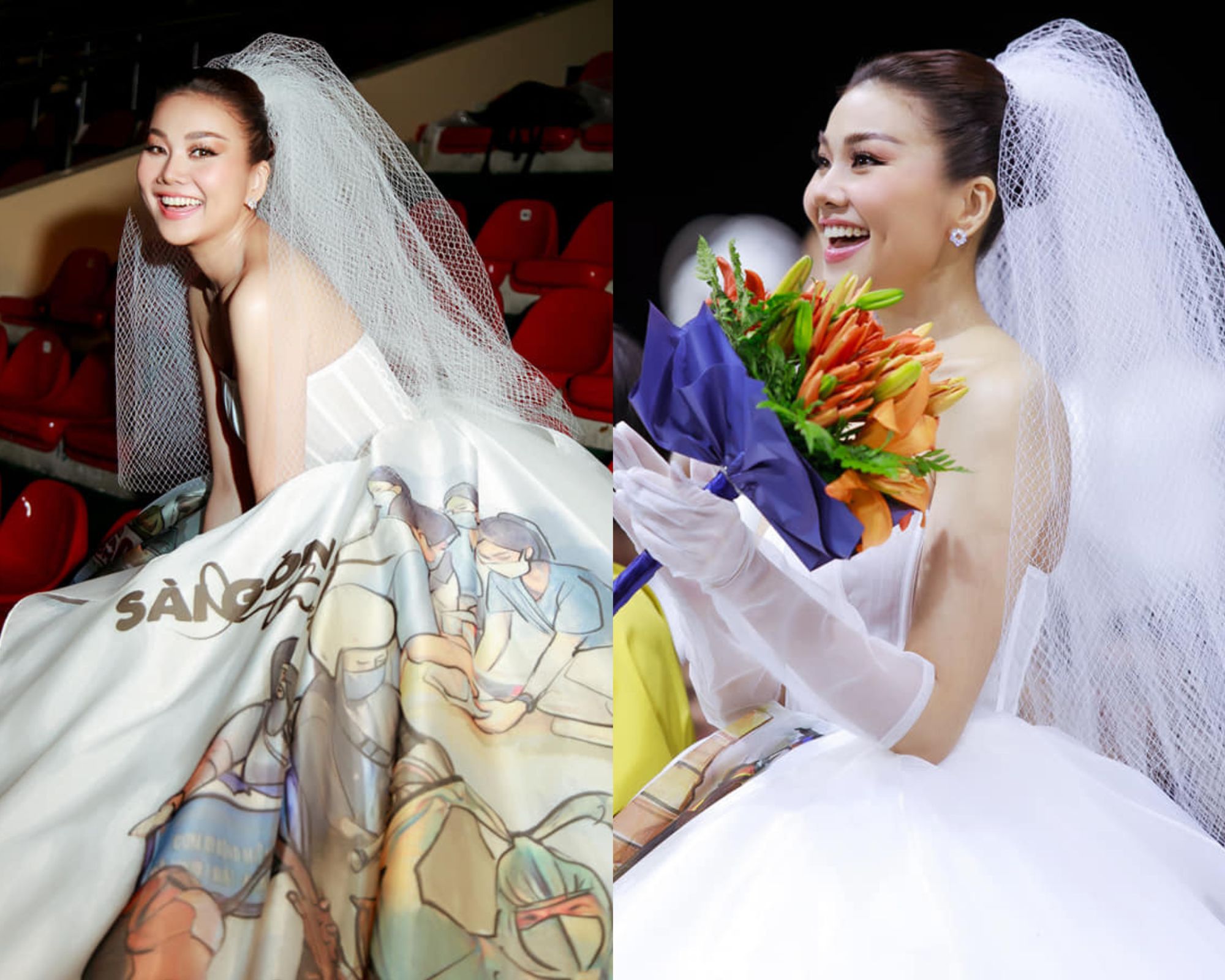 Những lần Thanh Hằng mặc váy cưới đẹp lộng lẫy, càng ngắm càng mong ngày chị đẹp thành cô dâu xịn - Ảnh 4.