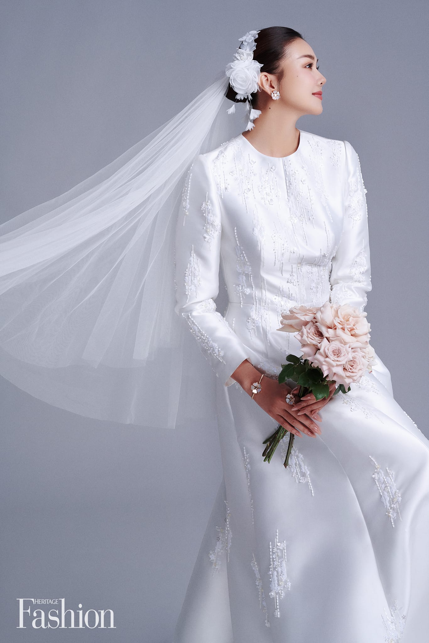 Những lần Thanh Hằng mặc váy cưới đẹp lộng lẫy, càng ngắm càng mong ngày chị đẹp thành cô dâu xịn - Ảnh 2.