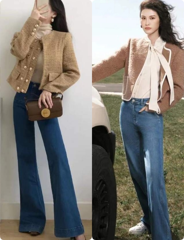 Áo vải tweed và quần jeans ống rộng: Cặp đôi cứ diện lên là sang chảnh như tiểu thư nhà giàu - Ảnh 12.