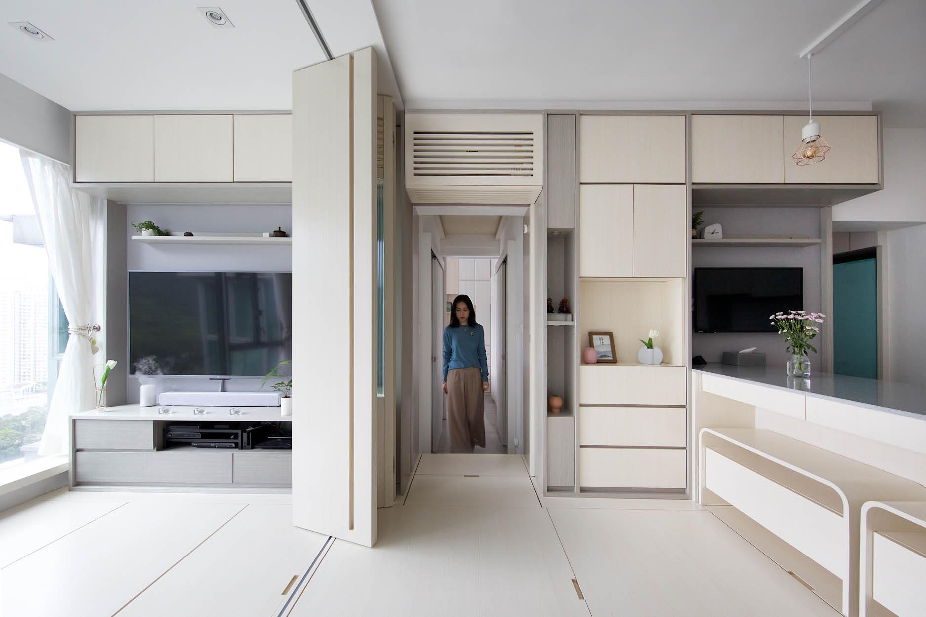 Căn hộ 45m2 có 4 phòng ngủ và phòng nào cũng thoáng