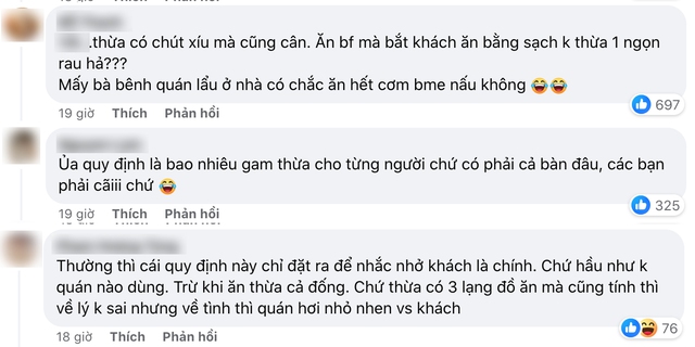 Tranh c&atilde;i chuyện đi ăn buffet bị phạt v&igrave; để thừa đồ: L&agrave;m đ&uacute;ng quy định nhưng kh&ocirc;ng n&ecirc;n qu&aacute; cứng nhắc? - Ảnh 3.