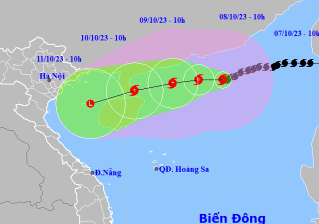 Bão số 4 diễn biến phức tạp, Bắc Bộ và Bắc Trung bộ mưa to - Ảnh 1.