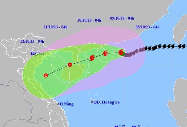 Bão số 4 rất mạnh, có thể tiến về vùng biển Bắc Trung Bộ - Ảnh 1.