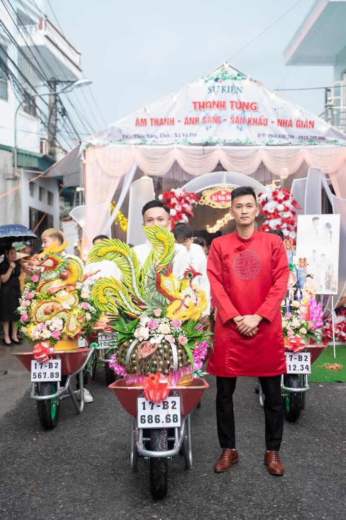 Chú rể Thái Bình đem 7 xe rùa đến nhà gái đưa tráp, mẹ e ngại một điều khi con đưa ra ý tưởng - Ảnh 3.