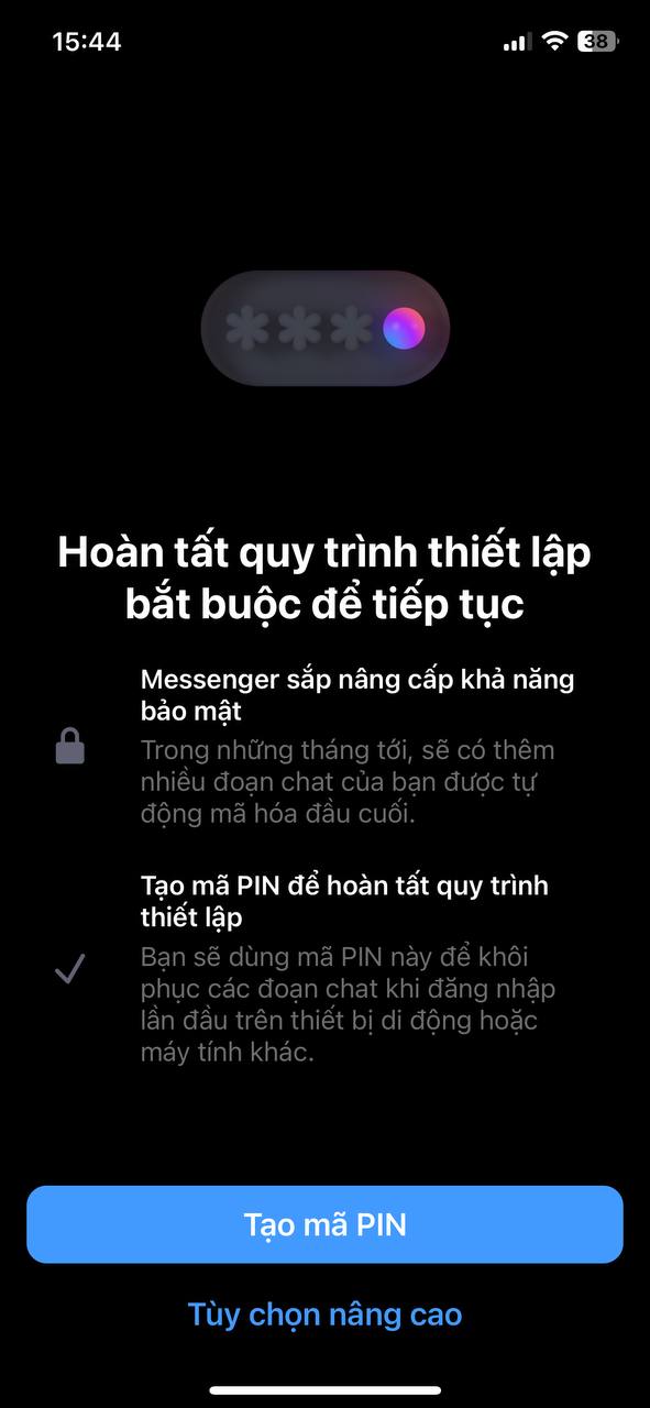 Messenger chính thức được Facebook tăng bảo mật, phải có mã pin ...