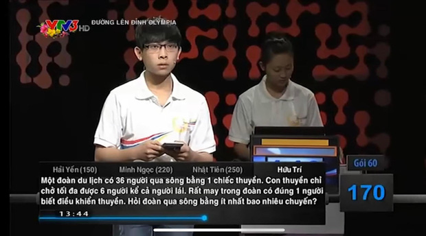 Câu hỏi Olympia chỉ cần làm phép tính chia của học sinh lớp 1 là ra, nhưng thí sinh vẫn phải chào thua - Ảnh 1. Câu hỏi Olympia chỉ cần làm phép tính chia của học sinh lớp 1 là ra, nhưng thí sinh vẫn phải chào thua - Ảnh 1.