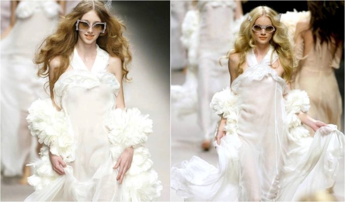 Hot lại khoảnh khắc dàn model hoá các nàng tiên bay nhảy trên sàn diễn của những nụ cười show Sonia Rykiel 2008 - Ảnh 8.