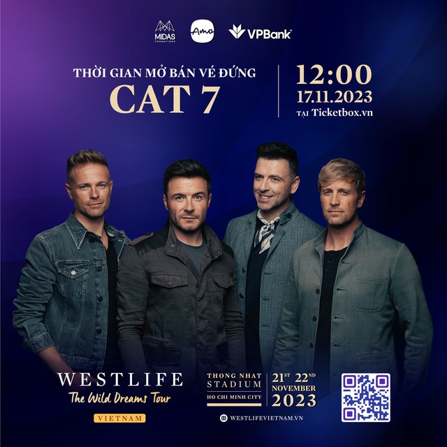 BTC show Westlife tại Việt Nam bất ngờ mở bán thêm hạng vé mới: Đứng hoàn toàn, giá cực rẻ! - Ảnh 1.