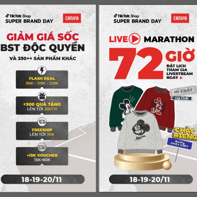 Đại tiệc thời trang tháng 11: TikTok Shop Super Brand Day x CANIFA: Chuỗi livestream độc quyền với vô vàn deal hot, đồng giá chỉ từ 99K - Ảnh 2.